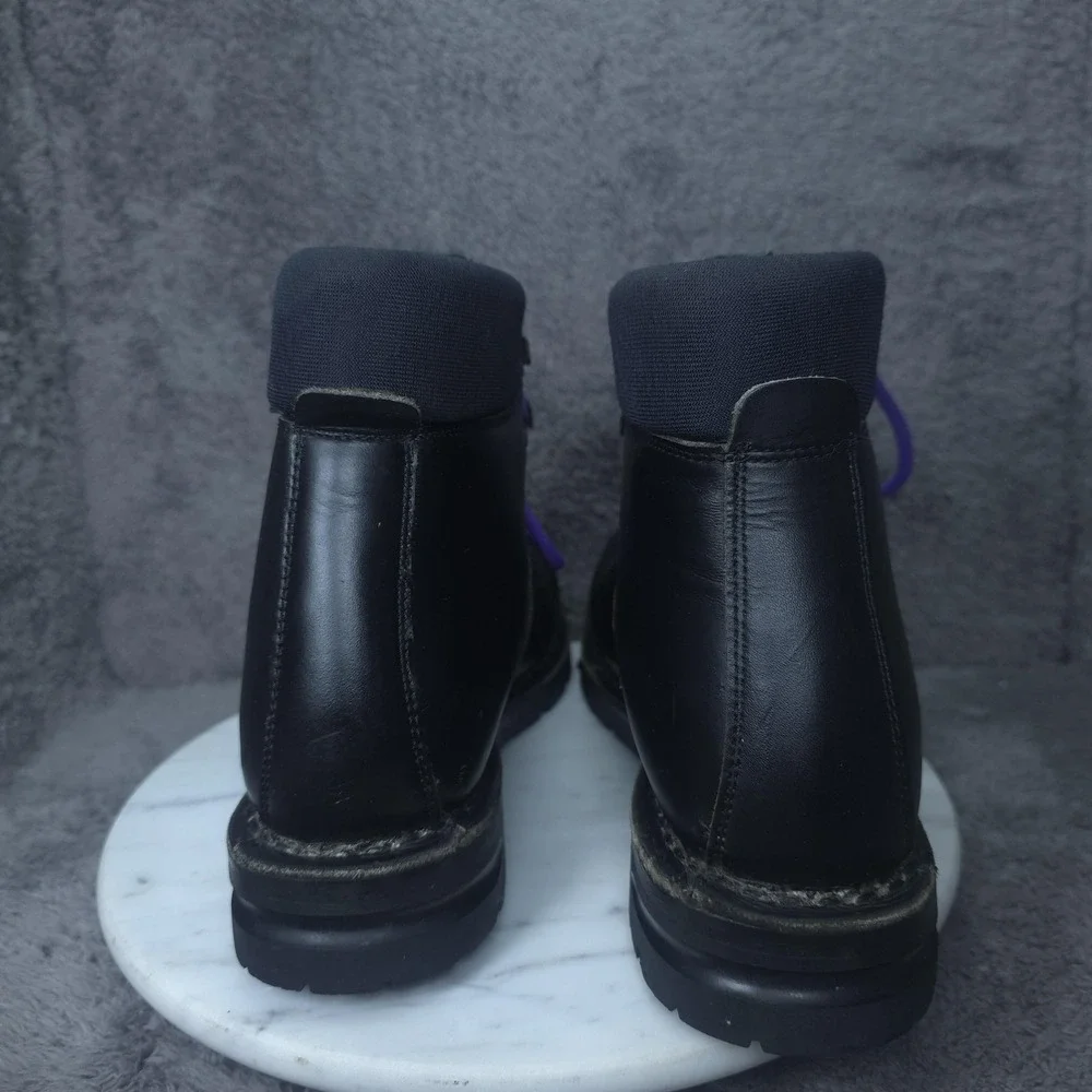 Alico Nordic Cross-Country Ski Boots Mens 11 Black Leather Lugged Vibram 75mm